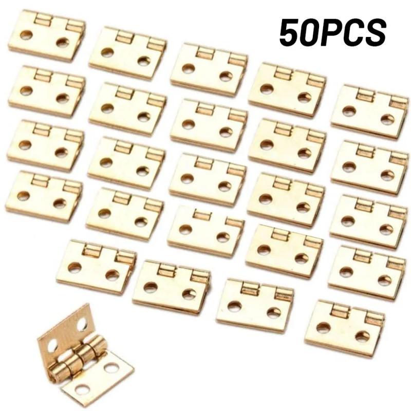 Description Picture 3 of itemBox Hinge 50pcs Hinge Accessories Fitttings For Craft Door Box Hot Sale Mini Reliable Replacement Spare Parts 50pc