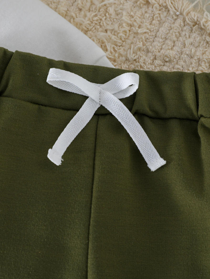 Description Picture 5 of item2pcs Baby Boy Contrast Color Pant Sets Spring Autumn Clothes Long Sleeve Sweatshirt Tops Sets Baby Items Casual Daily Clothing