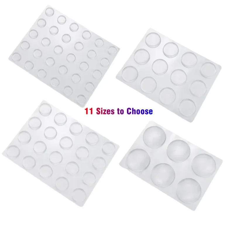 Description Picture 2 of item1 Sheet Self Adhesive Buffer Pads Silicone Door Stopper Cabinet Bumpers Wall Protector Furniture Refrigerator Anti-crash Pad