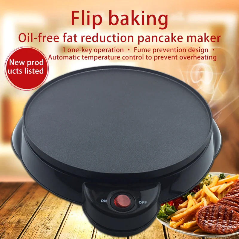 Description Picture 3 of itemElectric Crepe Maker Pancake Baking Pan Kitchen Tools Spring Roll Machine Egg Roll Machine Crepe Cake Maker Automatic