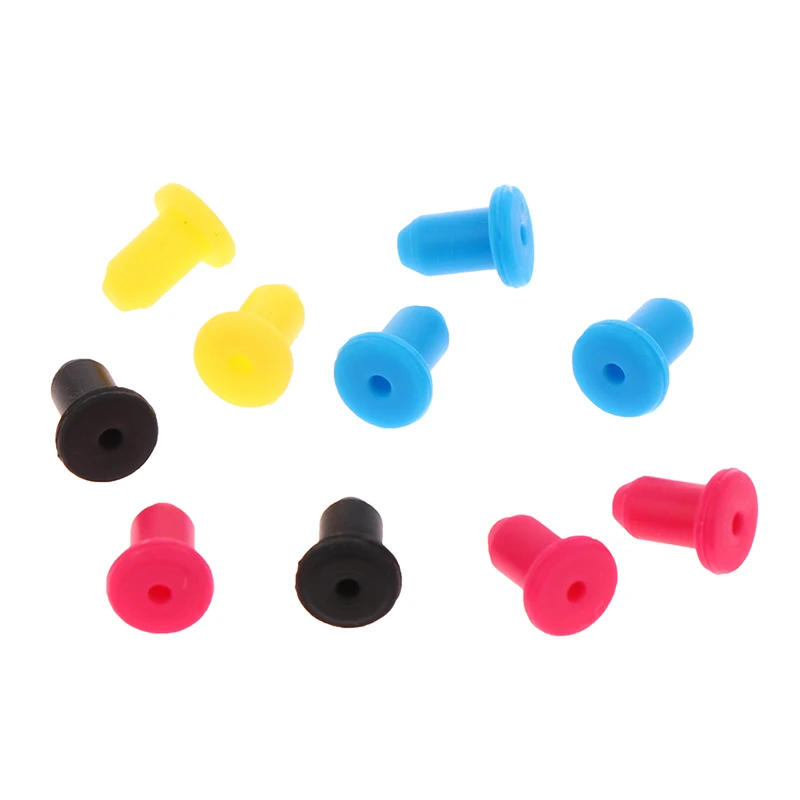 Description Picture 5 of item10pcs Random 4mm High elastic Refitting tool ink cartridge Fixed printer accessories rubber seal silicone plug