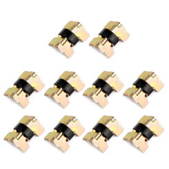 10 Pcs Self-locking Folding Hinge Mini Spring Loaded Hinges Small Box Hardware for Glasses for Case Jewelry Wooden Box