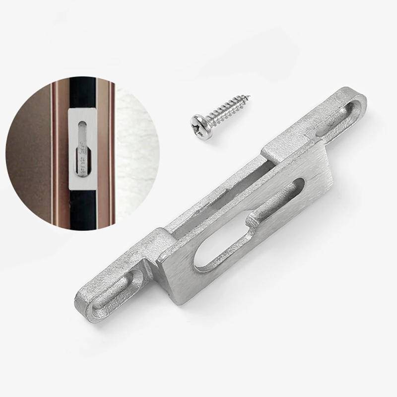 Description Picture 2 of itemStainless Steel Lock Plate Hook Seat Push-pull Sliding Door Lock Sliding Door Keepers Lock Seat Buckle Hardware Accessories