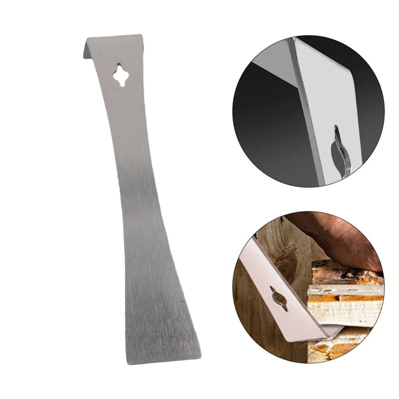 Description Picture 2 of itemStainless Steel Pry Bar Staple Remover Scraper Blade Automobile Disassembly Modification Metal Crowbars Woodworking Hand Tool