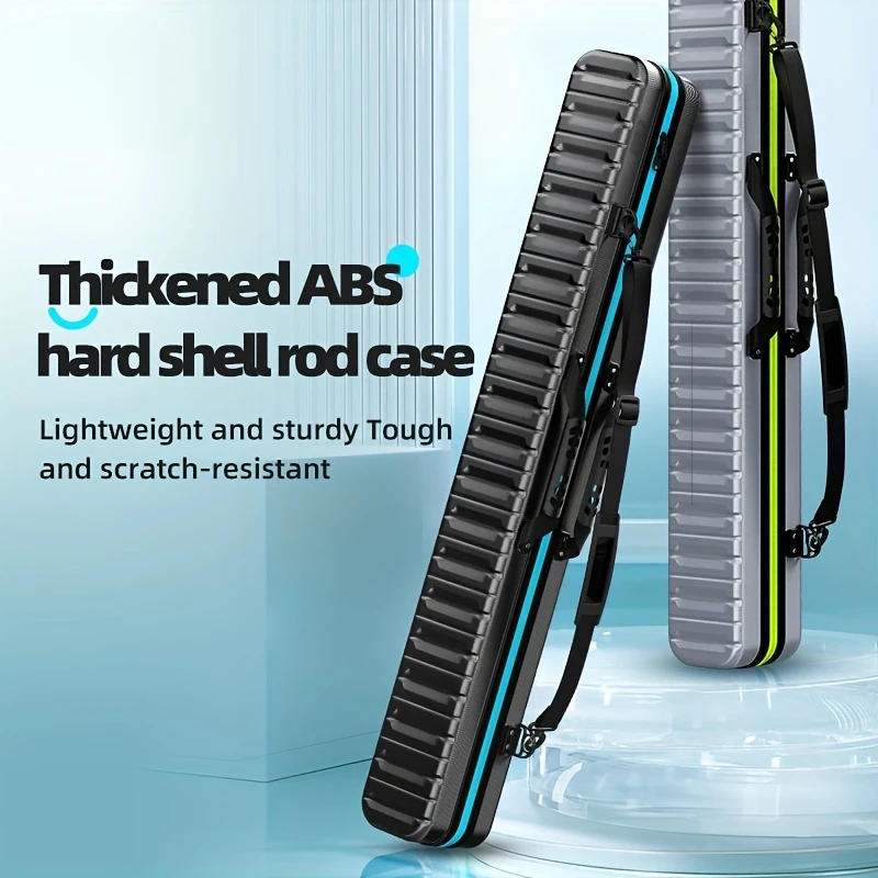 Description Picture 3 of item130cm Hard Shell Fishing Rod Bag PVC+ABS Wear-resistant, Durable and Waterproof Fishing Gear Bag Large Capacity Fishing Bag