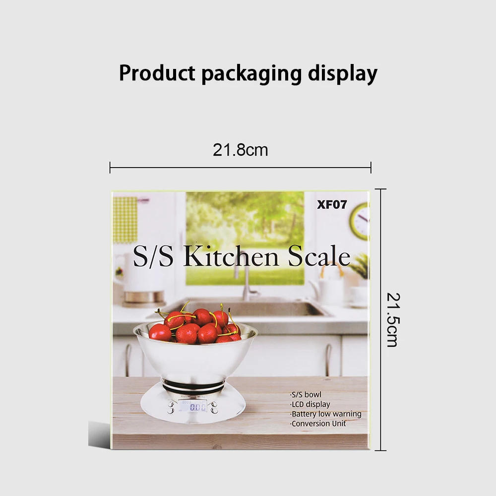 Description Picture 2 of itemDigital Kitchen Scale High Precision - Food Detachable Timing Stainless Steel Scale - for Slimming Baking Cooking