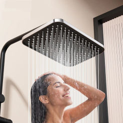 360 ° rotating water-saving new 14 inch high-pressure top spray flower spray large flow pressurized showerhead