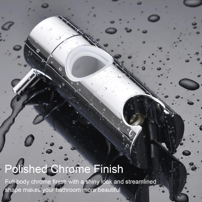 Description Picture 4 of item22mm Adjustable Shower Head Holder for Slide Bar Rail Head Bracket Handheld Shower Head Holder Bracket 360 Degree Rotation