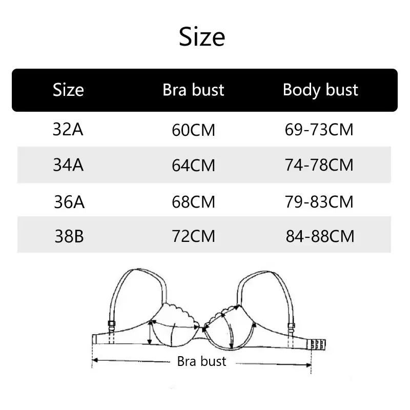 Description Picture 3 of item2 PCS Women Bra Wireless Underwear 100 Cotton Lining Pure Cotton Fabric Breathable Black Incanus Sports Fitness Yoga Casual