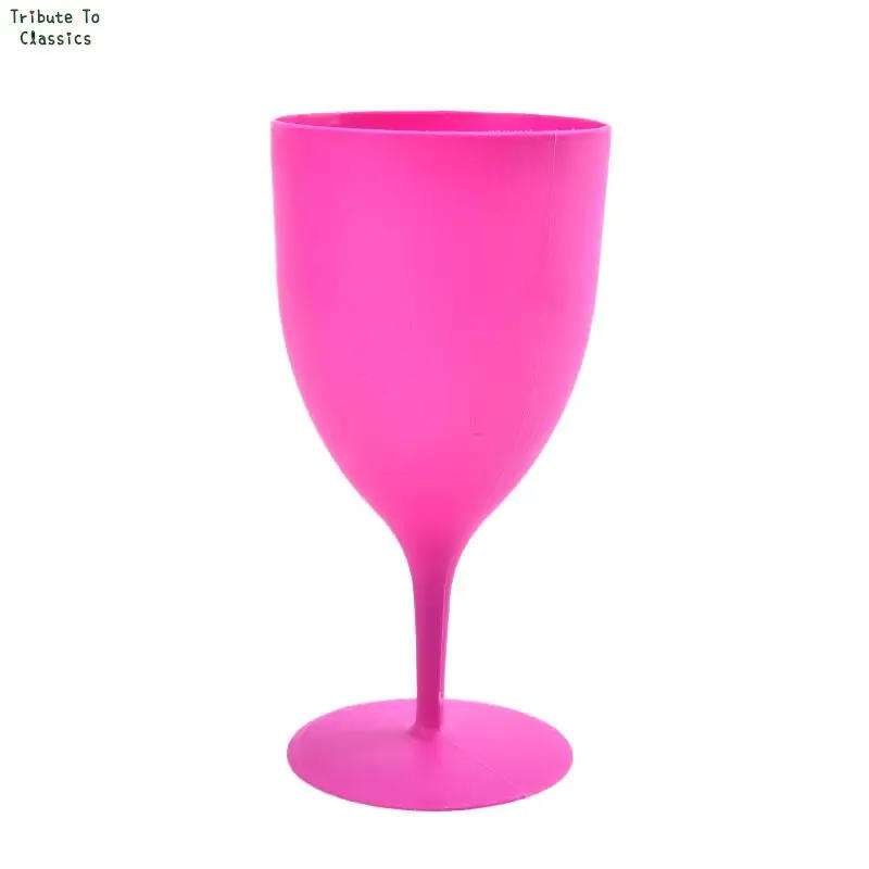 Description Picture 4 of item6pcs/set of Frosted Plastic Wine Glasses Cocktail Champagne Goblet for Bar Party Random Color