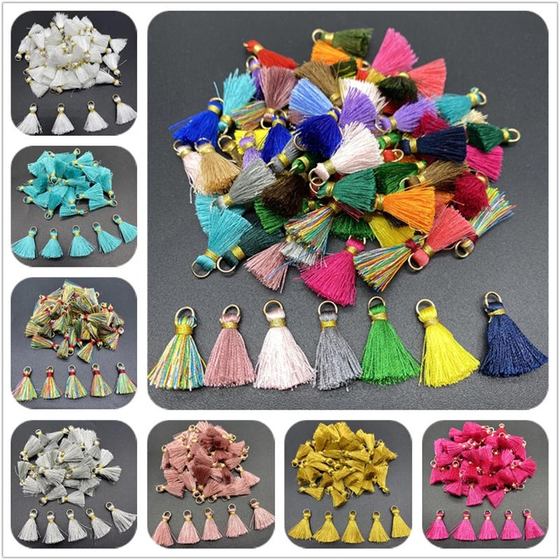 Description Picture 2 of item10pcs Polyester Trim Fringe Tassel Sewing Curtains Accessories DIY Keychain Cellphone Straps Pendant Tassels For jewelry Making