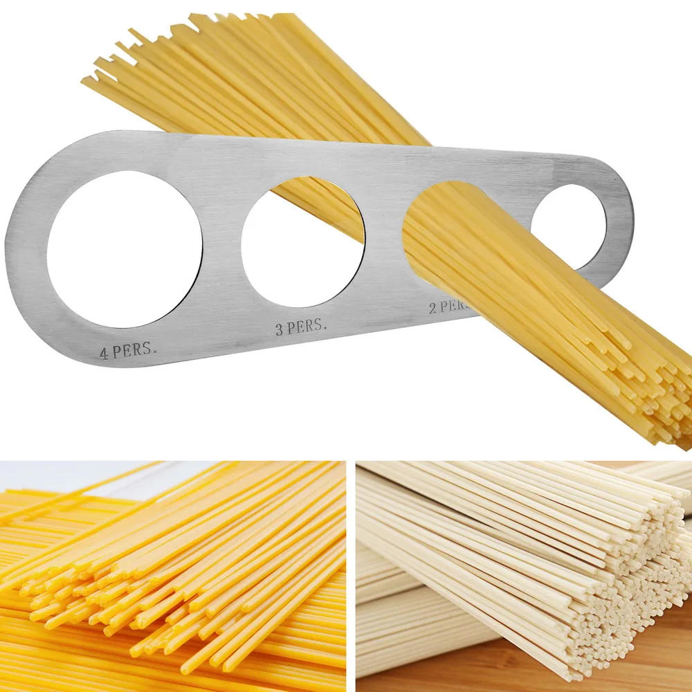 Description Picture 2 of item4 Holes Spaghetti Measurer Stainless Steel Kitchen Accessories 1Pcs Pasta Noodle Measure