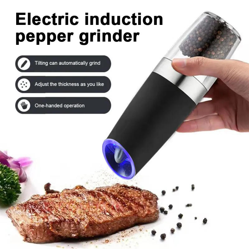 Description Picture 4 of itemKitchen 120ML Gravity Sensor Electric Pepper Mill Grinder Ceramic Core Spice Grinding Bottle Salt Pepper Seasoning Jar