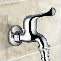 Wall Mounted Wash Machine Tap Mop Stainless Steel Faucet Outdoor Garden Faucet