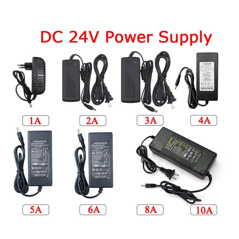 Description Picture 2 of itemLED Power Adapter DC 24V Lighting Transformer AC 110V~220V 1A 2A 3A 4A 5A 6A 8A 10A Switching Power Supply For LED Camera Router