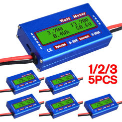 Blue RC Watt Meter Wattmeter Tester Checker Balancer Charger RC Tools for Home Electrical Instruments Supplies