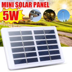 Solar Panel 5W 6V Mini Micro USB Monocrystalline Solar Panel Power Module Charger Outdoor Polycrystalline DIY with 3M cable