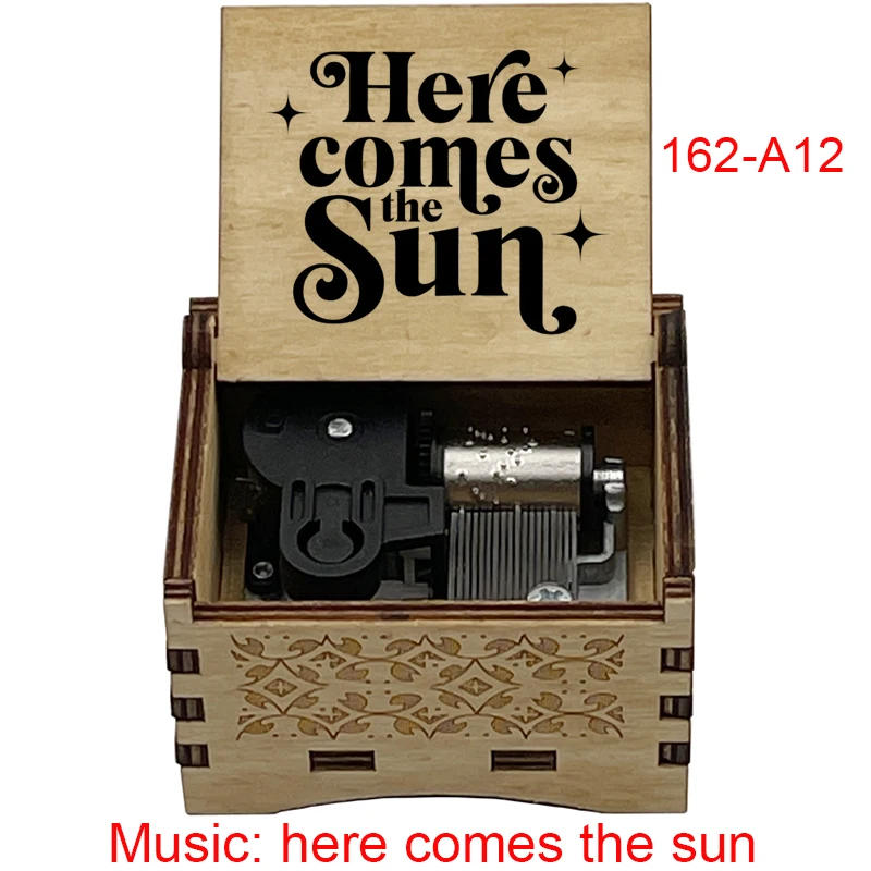 Description Picture 2 of itemhere come the sun mechanical Music Box band music fans teacher birthday Christmas gift home office decoration