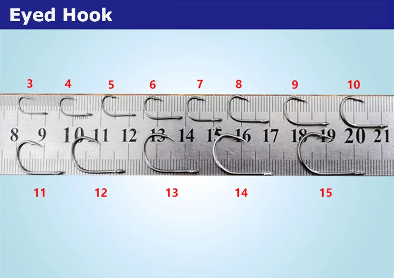 Description Picture 2 of item200Pcs Fishing Hooks Eyed Circle Jighead Hook 3#-12# Barbed Fishhooks for Carp Fishery Fishing Material Goods Accessories Pesca