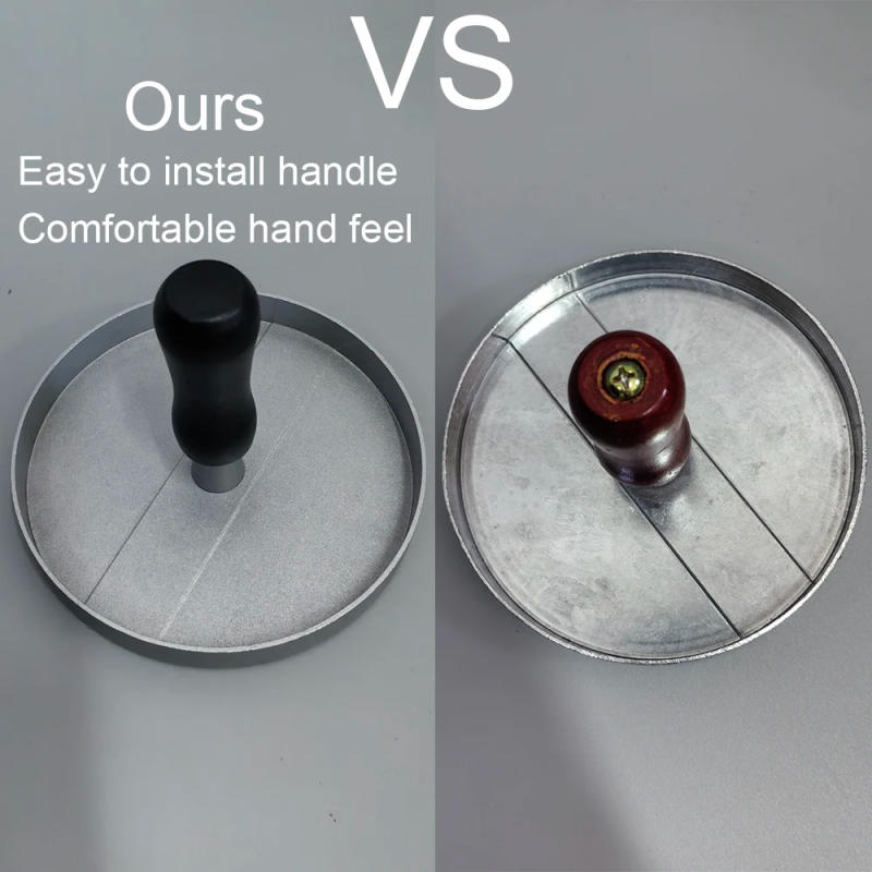 Description Picture 3 of itemBurger Press Aluminum Non-Stick Hamburger Patty Maker with 100 Wax Papers for BBQ