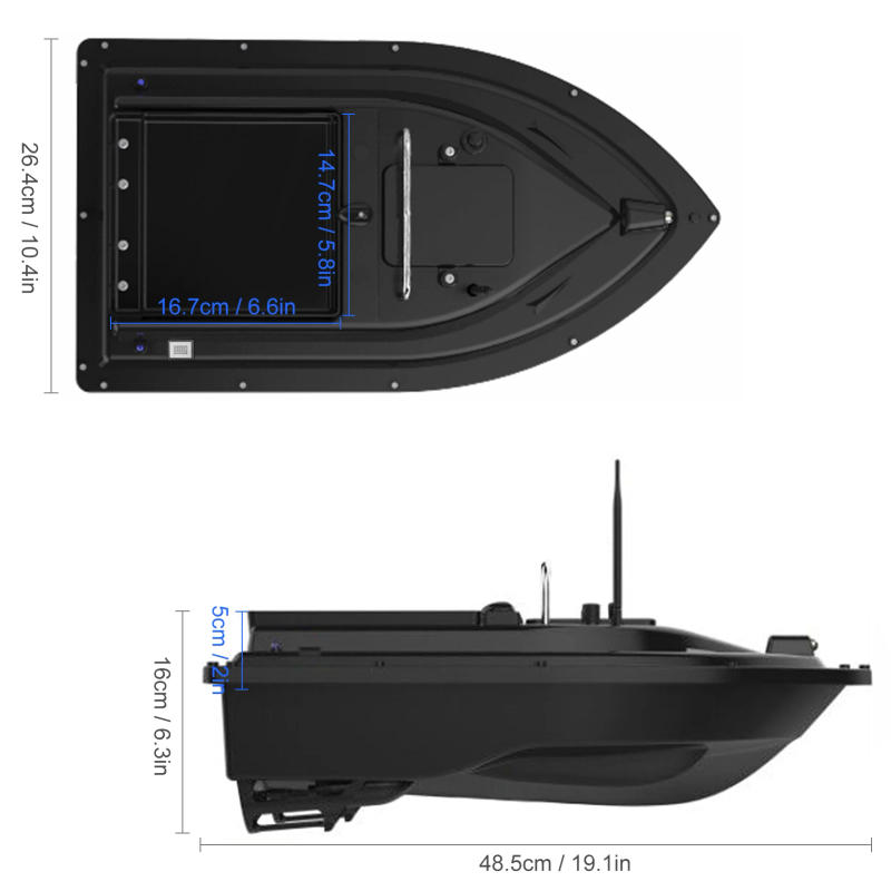 Description Picture 6 of itemGPS Bait Boat GPS Fishing Bait Boat with Large Bait Container Automatic Bait Boat with 400-500M Remote Range Remote Bait Boat
