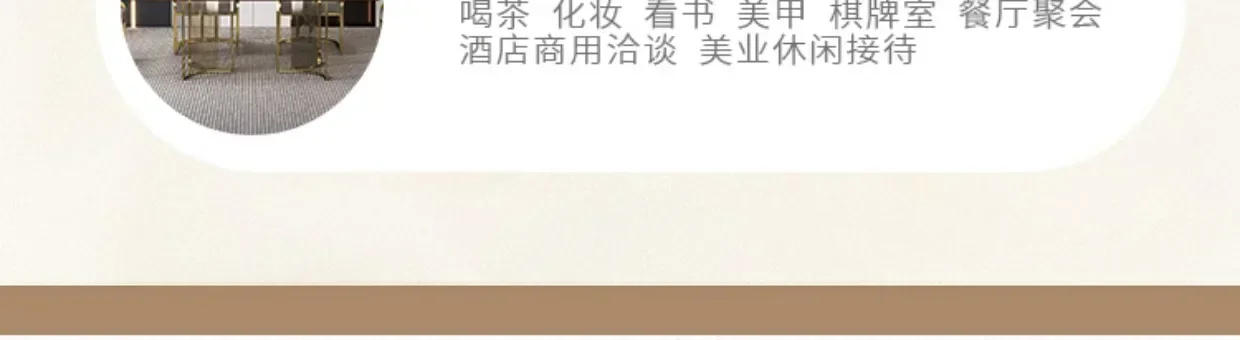 Description Picture 6 of itemHotel Makeup Chair Metal Floor Aesthetic Nordic Garden Chairs Accent Reading  Dining Room Furniture