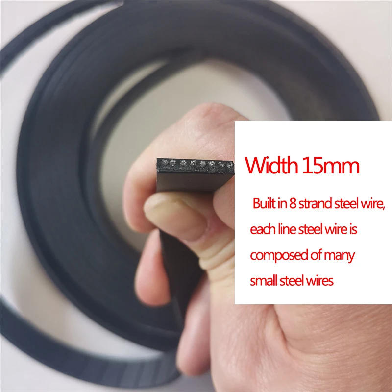 Description Picture 4 of itemFitness Equipment Accessories Steel Flat Belt,Ployamide Aramid Belting,Width 15-80mm,Thinkness 3mm, Leg Kicking Machine Belt