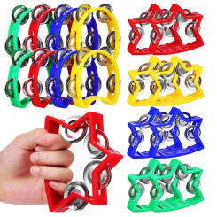 16 Pcs Orff Percussion Handbell Set 8 Pairs Tambourine Toys Music Shaking Metal Instrument Bells