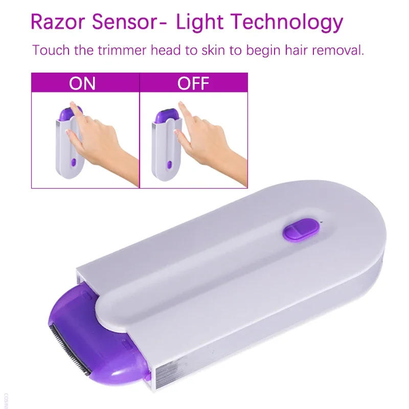 Description Picture 3 of itemPainless Skin Touch Tactile Hair Trimmer For Women Face Leg Bikini Hand Body Electric Shaver Razor Hair Removal Epilator Clipper