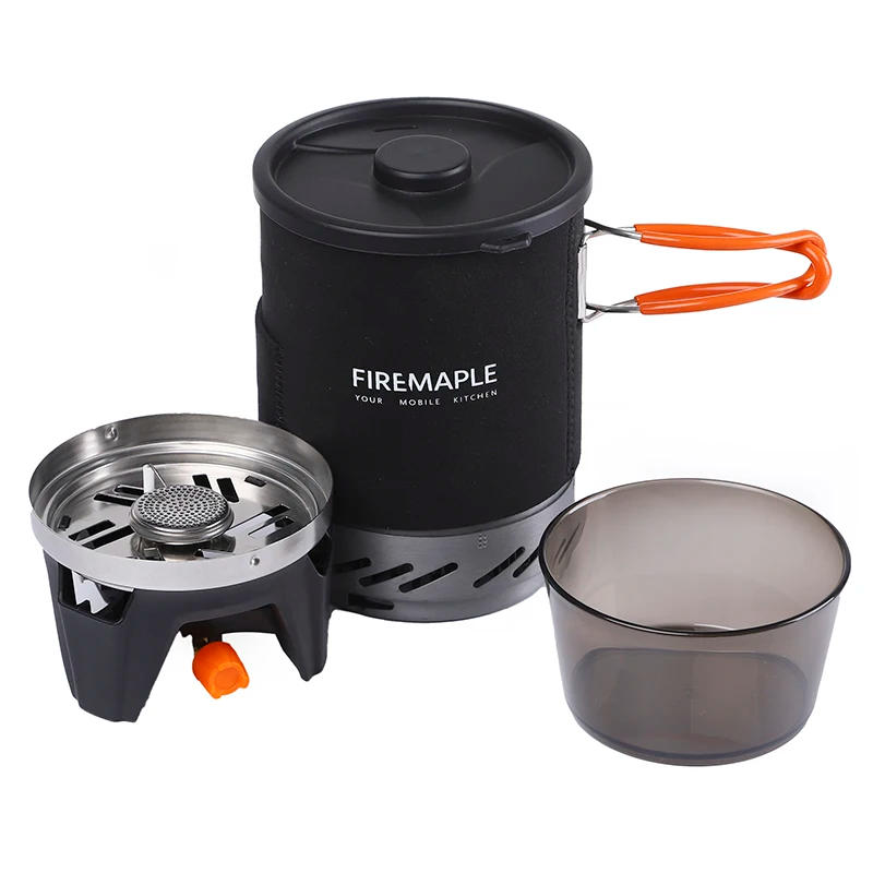 Description Picture 3 of itemFire Maple X1 X2 X3 X5 Outdoor Gas Stove Burners Portable Cooking System With Heat Exchanger Pot Camping Hiking Gas Cooker