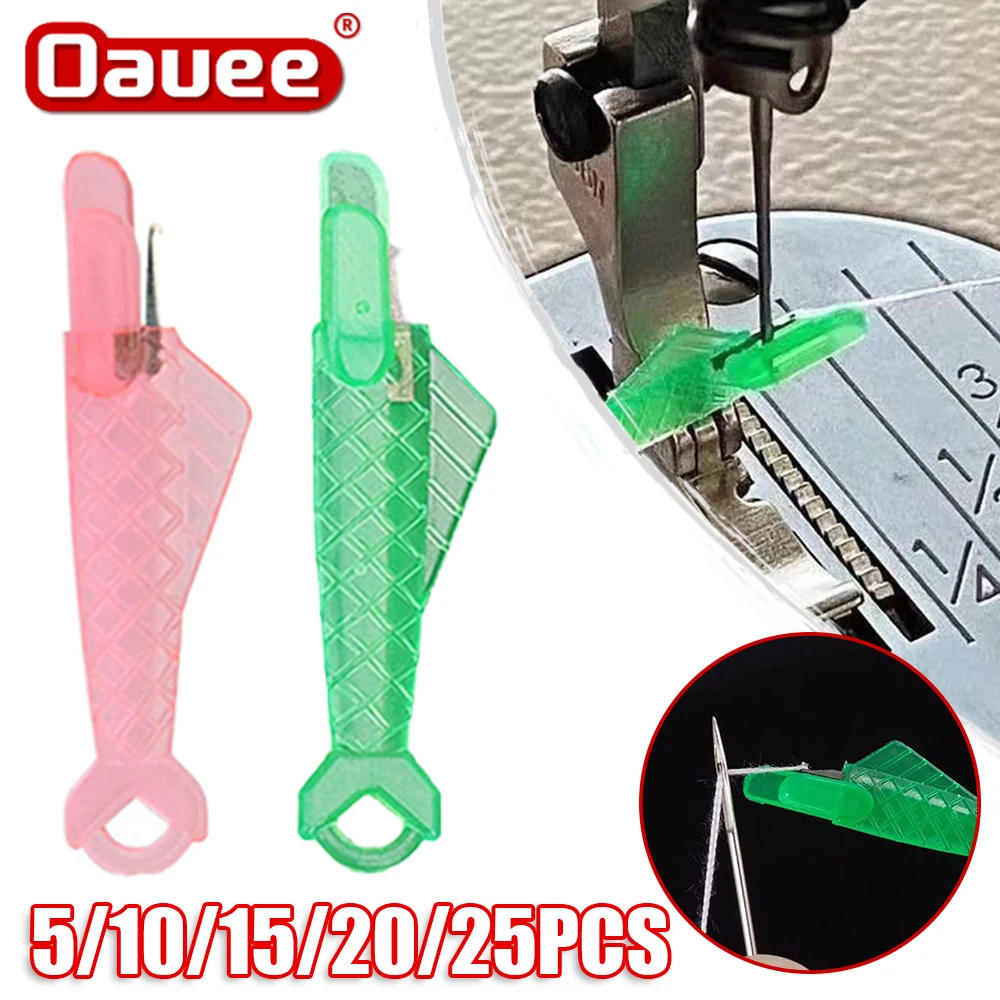 Description Picture 4 of itemMini Sewing Machine Needle Threader With Hook Plastic Needle Insertion Tool Elderly Quick Automatic Changer Craft Accessories