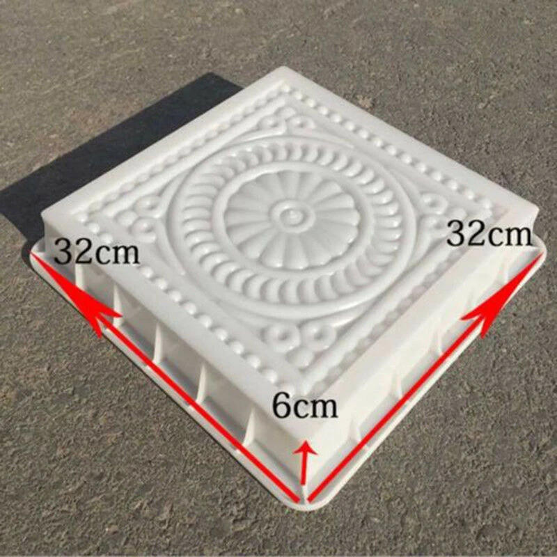 Description Picture 5 of itemBeautiful Petal Cement Mold DIY Walkway Cement Paving Mould Cement Brick Carving Mold Courtyard Retro Brick For Garden Courtyard