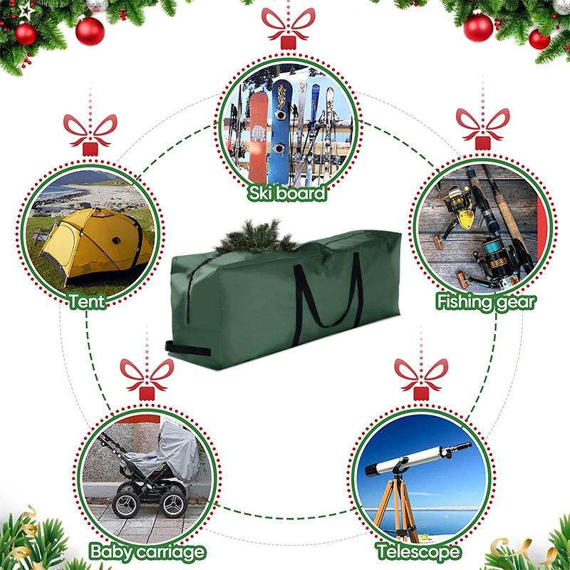 Description Picture 6 of itemChristmas Tree Storage Bag Dustproof Cover Protect Waterproof Large Capacity Quilt Clothes Christmas Tree Storage Bags supplies