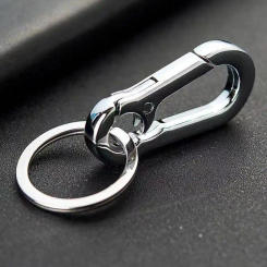 Portable Gourd Buckle Keychains Climbing Hook Stainless Steel Carabiner Shape Keychain Accessories Metal Key Chain Ring Buckle