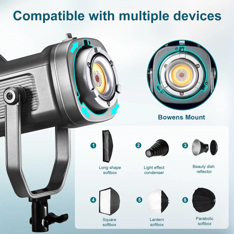 Description Picture 6 of itemGVM 150W LED Video Light 2700K~7500K RGB Video Light Photography Studio Light Kit with Softbox & Stand for YouTube Videos Shoot