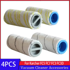 Soft Roller Main Brush For Karcher FC3 FC5 FC7 FC3D HandHeld Vacuum Cleaner Washable Roller Brush Replacement