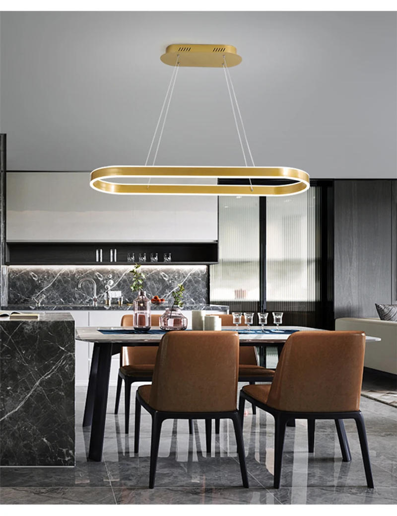 Description Picture 6 of itemModern LED Pendant Lights Fixture Indoor Lighting Hanging Lamp For Dining Tables Living Room Stairs Home Decor Pendant Lamp