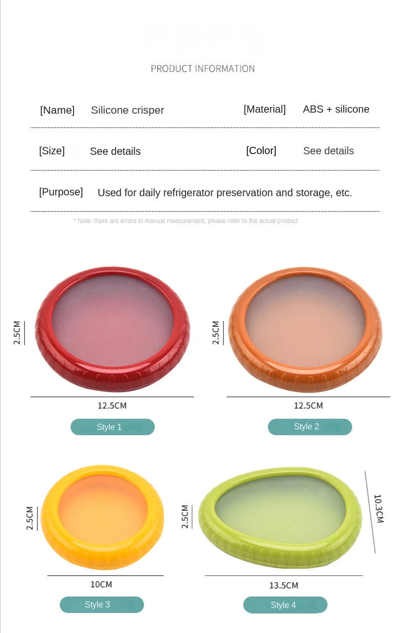 Description Picture 6 of itemKeep Ingredient Avocado Fresh Silicone Film Vegetable Box Sealed Dustproof Fruit Preservation Storage Box Mini Refrigerator