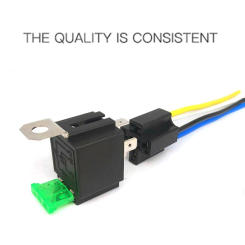 1Pc 4 Pin 5 Pin 30A 1.8W Auto Relay With Fuse Coil Voltage 12V/24V DC Relay Vehicle Rel Fused Relay 12V/4P, 24V/4P, 12V/5P