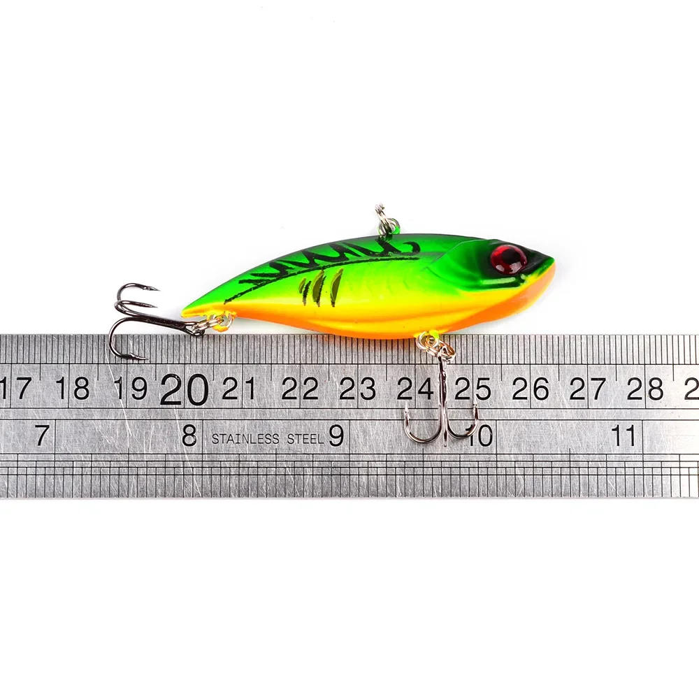 Description Picture 4 of item1PCS 6.5cm/11g Sinking VIB Fishing Lure Lipless Crankbait Artificial Hard Bait All Depth Winter Pike Bass Fishing Tackle