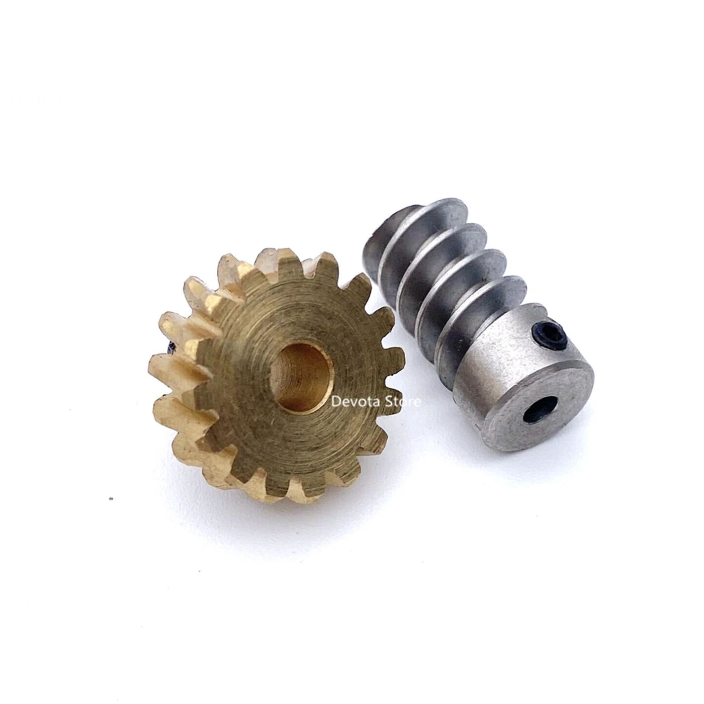 Description Picture 5 of item1:10 1:8 Turbine Worm Gear Set 1M 16/20 Teeth 5mm Small DIY Lifting Accessories Gear：