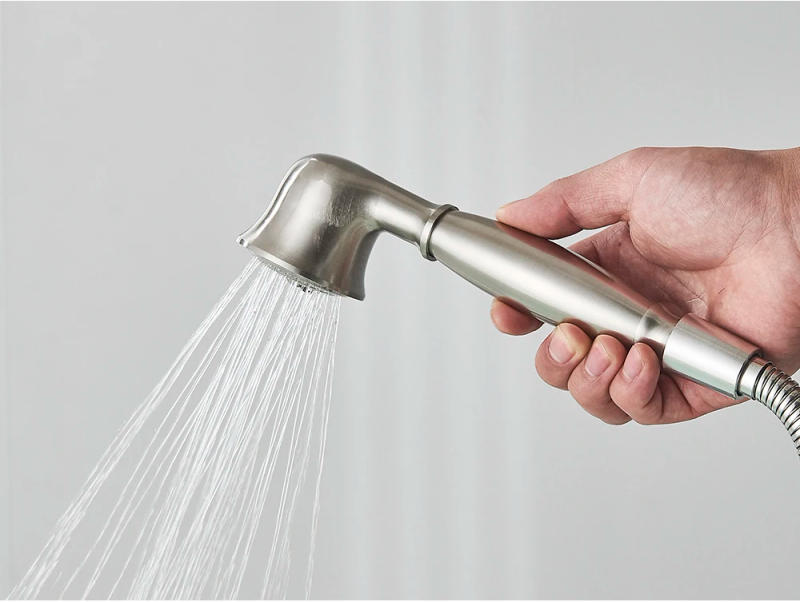 Description Picture 4 of itemBrushed Nickle Hand Held Shower Head Handshower Head 100% Copper Head Faucet Accessory Single Function Shower Head Shower Hose