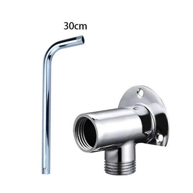 Description Picture 5 of itemStainless Steel Shower Extension Pipe Joint 30cm Bright Chrome Outside Arm Bottom Hose Wall Mounted Shower Head Extension Arm