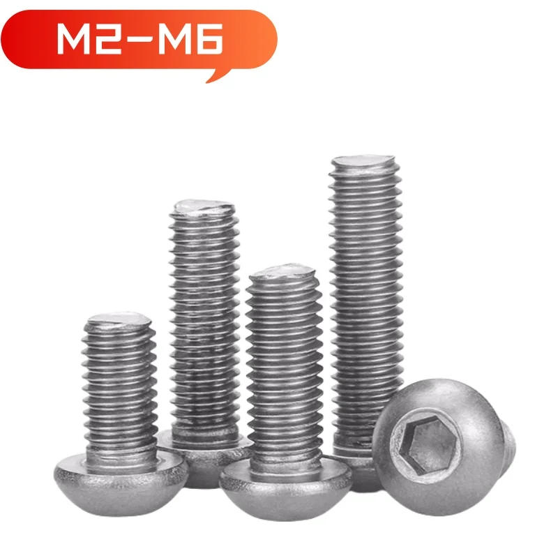 Description Picture 5 of itemSL M2 M2.5 M3 M4 M5 M6 TA2 pure titanium round head hexagon screw DIN7380 pure titanium pan head bolt