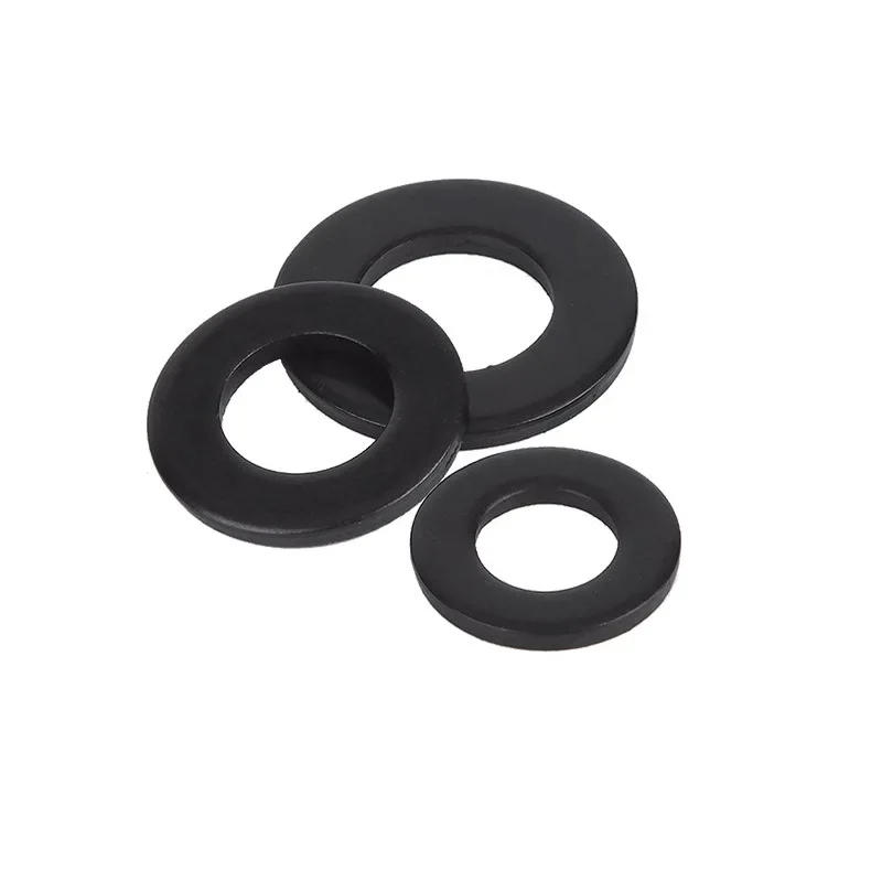 Description Picture 2 of itemGrade 8 Black Flat Gasket Meson Blackened Large Washer M2M3M4M5M6M8M10M12M14M16M18M20M22M24M27M30M33M36M39M42M45M48