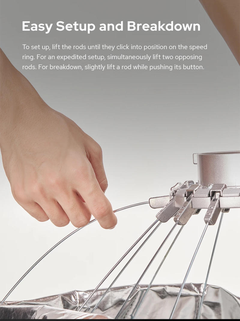 Description Picture 6 of itemGodox QR-P60T 60CM QR-P90T 90CM QR-P120T 120CM 150CM Quickly Release Parabolic Deep Softbox+Honeycomb Grid for photography Flash