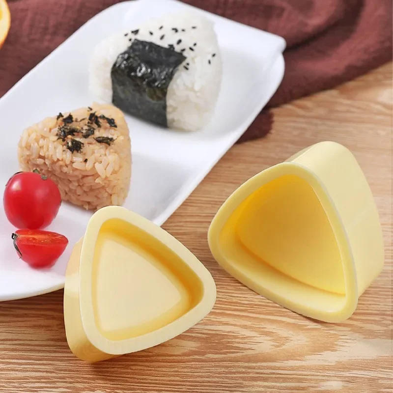 Description Picture 4 of itemTriangles Sushi Mold Onion Rice Ball Food Press Japanese Bento Kitchen Gadget Set Onigiri Maker Frame Kit Tools Gadgets Dining