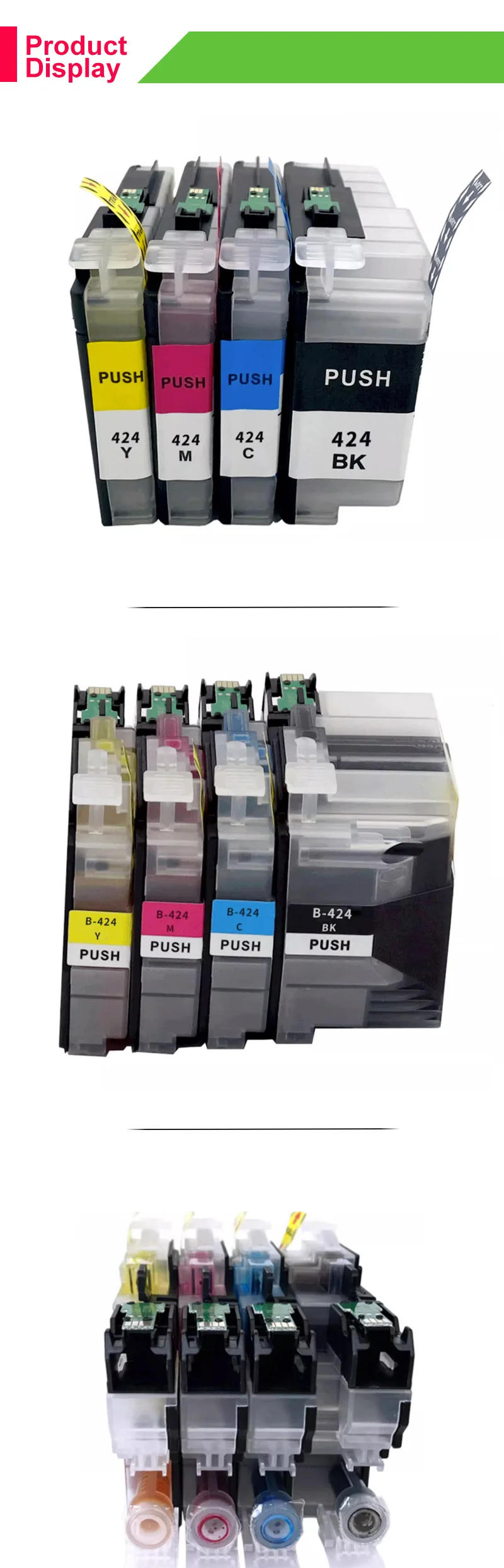 Description Picture 3 of itemNEW 4Color LC424 Standard Compatible for Brother DCP-J1200DW Printer Ink Cartridges LC424 Multifunctional All-in-one Machine