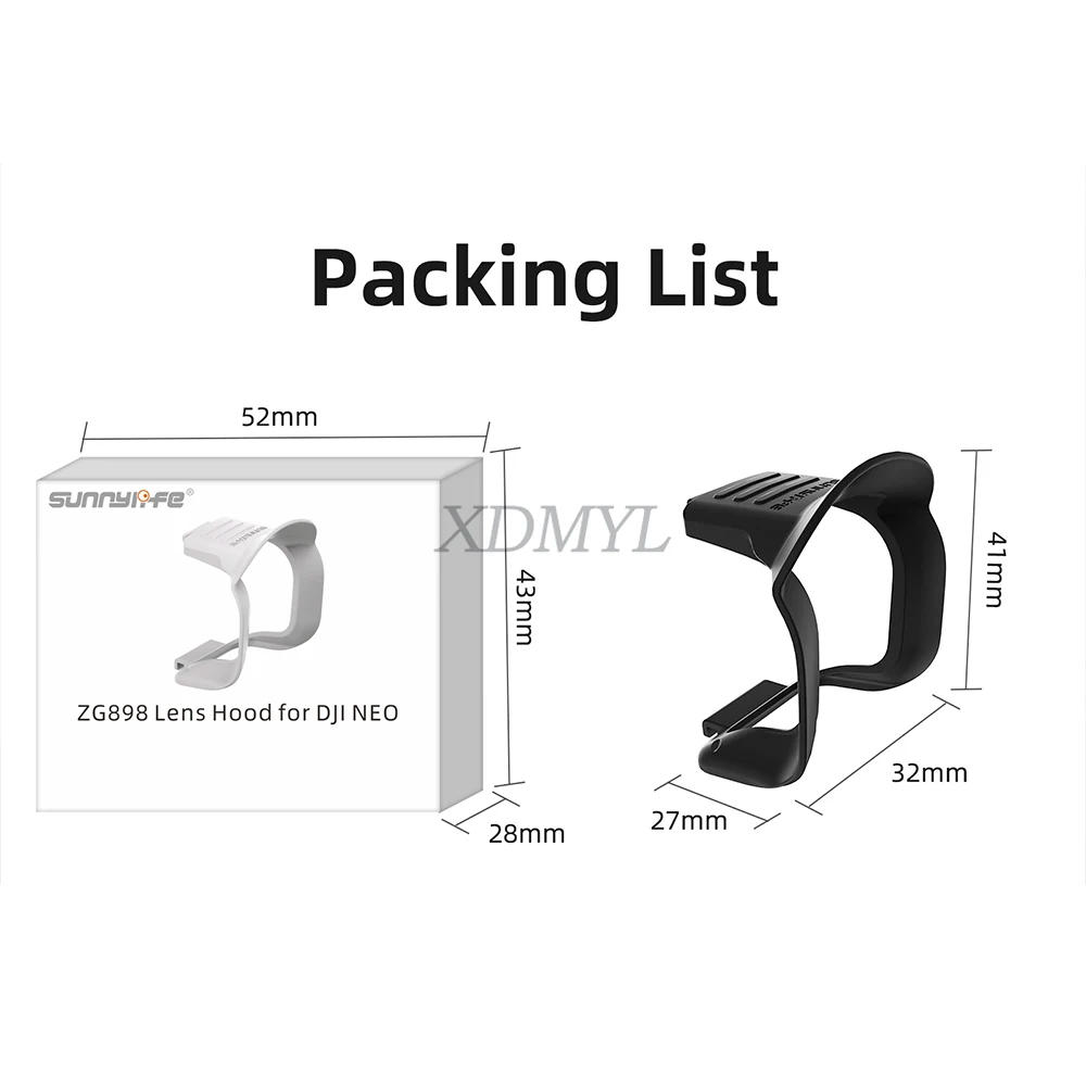 Description Picture 2 of itemAnti Glare Lens Sunshade Cover for DJI NEO Lens Hood Sunhood Gimbal Protective Cover Lens Guard for DJI Neo Drone Accessories