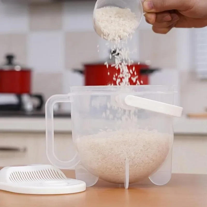 Description Picture 5 of itemKitchen Gadgets for Home Rice Washer, Beans Cleaning Strainer, Cereals Washing Filter, Rice Sieve Colander Basket